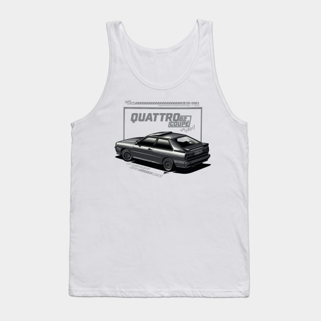 EDM - Quattro B2 Coupe - CarCorner Tank Top by CarCorner - Automotive Artwork